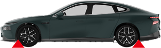 XPENG - P7 - FAHRZEUG STILLLEGEN - Räder verkeilen FAHRZEUG STILLLEGEN - Räder verkeilen