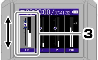 ZOOM - H4essential - Anpassen des Monitoring-Mixes - Schritt 3 Anpassen des Monitoring-Mixes - Schritt 3