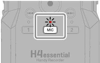 ZOOM - H4essential - Spuren aktivieren bei Aufnahme mit XY-Mikrofon Spuren aktivieren bei Aufnahme mit XY-Mikrofon