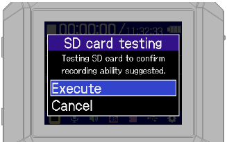 ZOOM - H4essential - SD-Kartentests durchführen SD-Kartentests durchführen