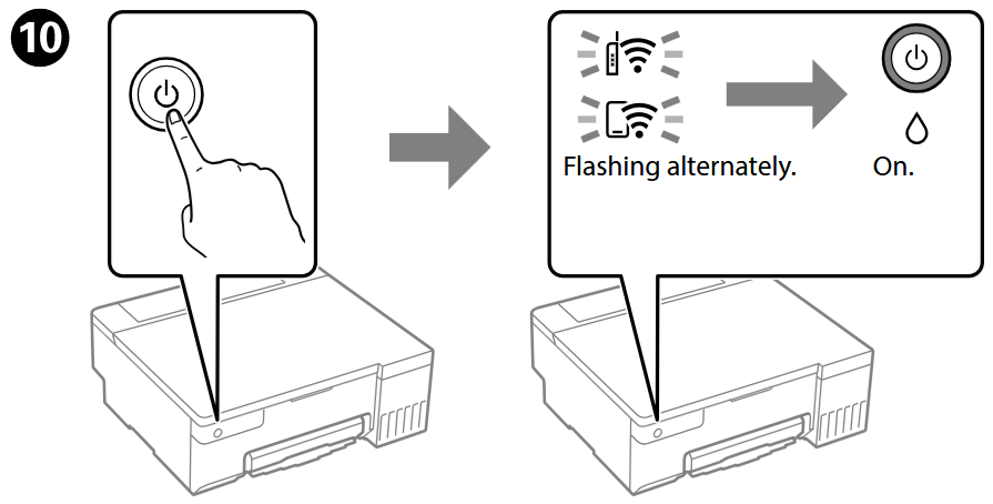 Epson - L8050 Series - Einrichtung - Schritt 10 Einrichtung - Schritt 10