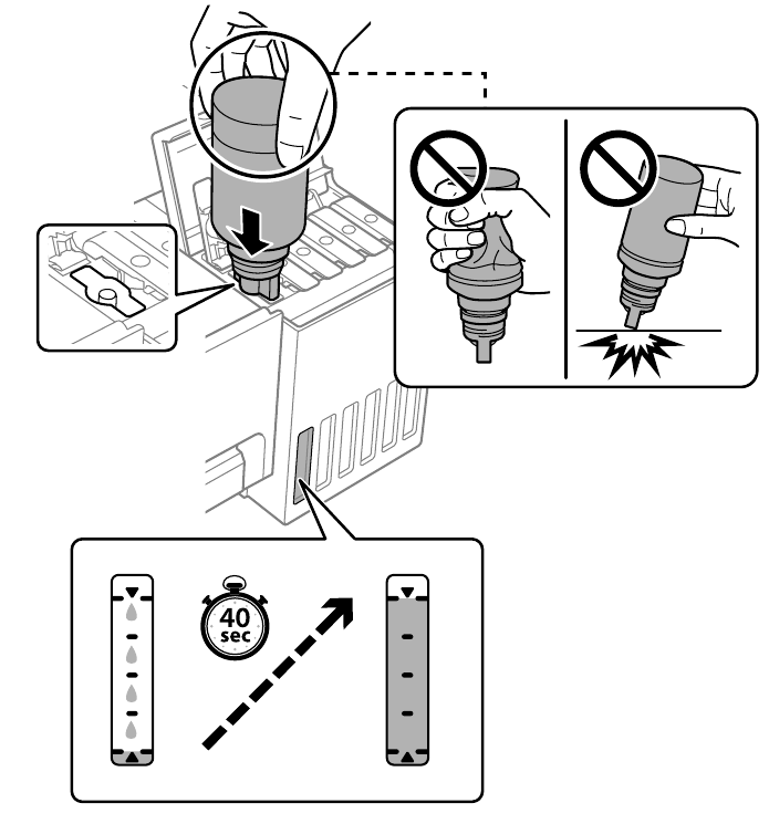 Epson - L8050 Series - Einrichtung - Schritt 7 Einrichtung - Schritt 7