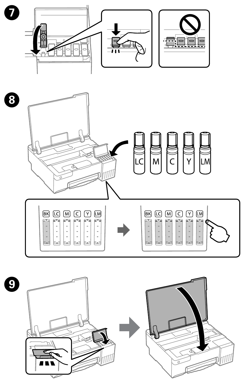 Epson - L8050 Series - Einrichtung - Schritt 9 Einrichtung - Schritt 9