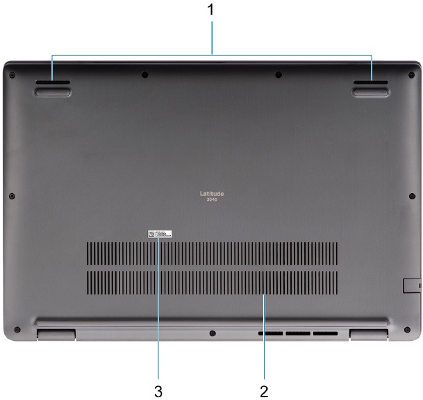 Dell - Latitude 3540 - Übersicht - Teil 5 - Unterseite Übersicht - Teil 5 - Unterseite