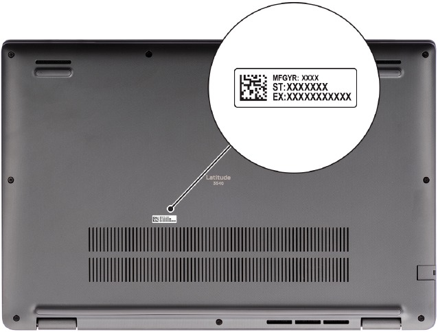 Dell - Latitude 3540 - Übersicht - Teil 6 - Service-Tag Übersicht - Teil 6 - Service-Tag