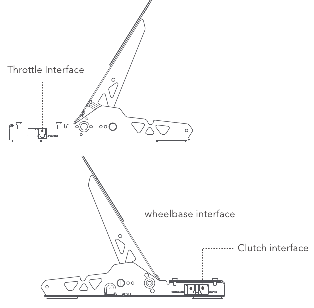MOZA - R5 - Pedalinstallationsprozess - Schritt 1 Pedalinstallationsprozess - Schritt 1