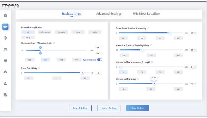 MOZA - R5 - Software-Einführung - Schritt 2 Software-Einführung - Schritt 2