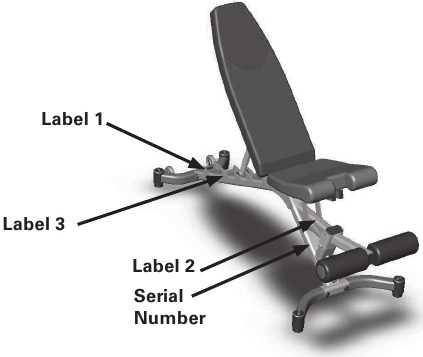 Bowflex - SelectTech 5.1 - Sicherheitswarnschilder Sicherheitswarnschilder