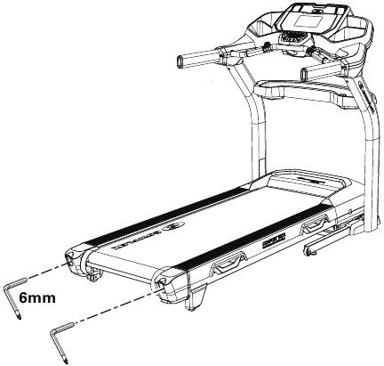 Bowflex - BXT6 - Einstellen der Bandspannung Einstellen der Bandspannung