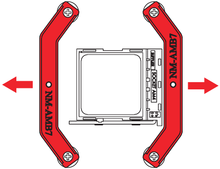 Noctua - NH-L12S - AMD - Anbringen der Montagestege - Schritt 4 AMD - Anbringen der Montagestege - Schritt 4