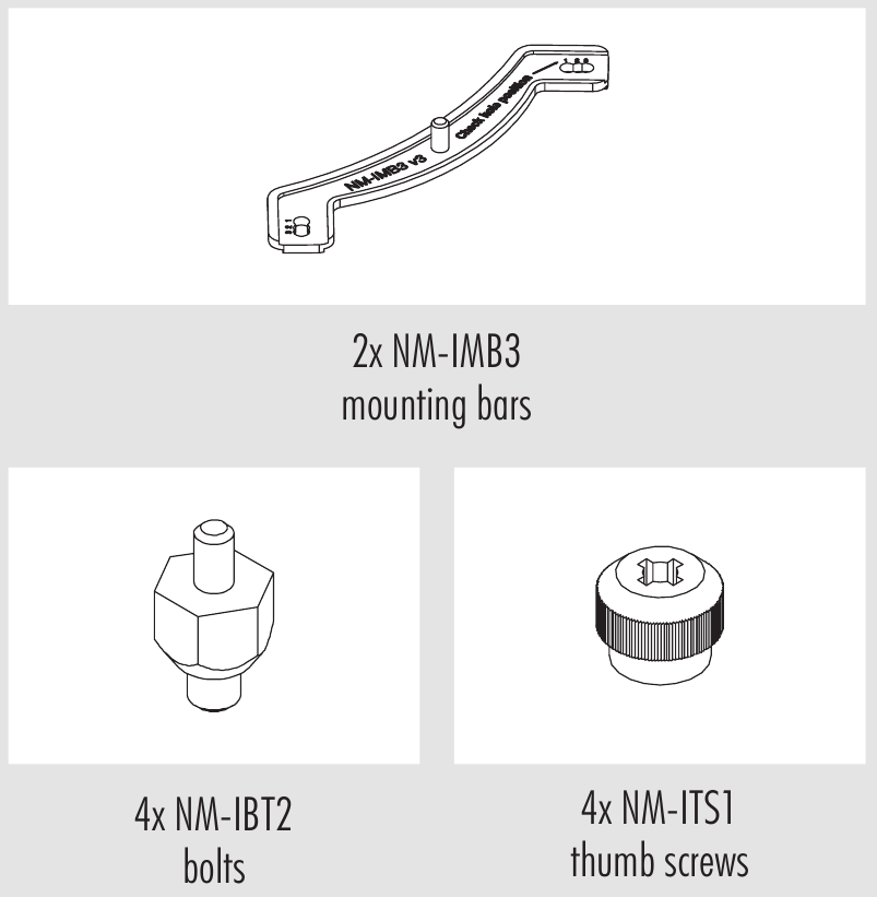 Noctua - NH-L12S - LGA20xx - Benötigte Montageteile LGA20xx - Benötigte Montageteile