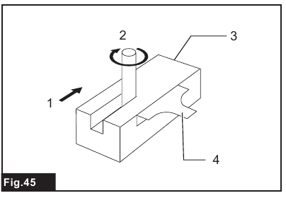 Makita - RT0702C - Einstellen der Schnitttiefe bei Verwendung der Tauchbasis - Schritt 3 Einstellen der Schnitttiefe bei Verwendung der Tauchbasis - Schritt 3