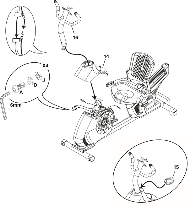 Schwinn - 270i - MONTAGE - Schritt 6 MONTAGE - Schritt 6