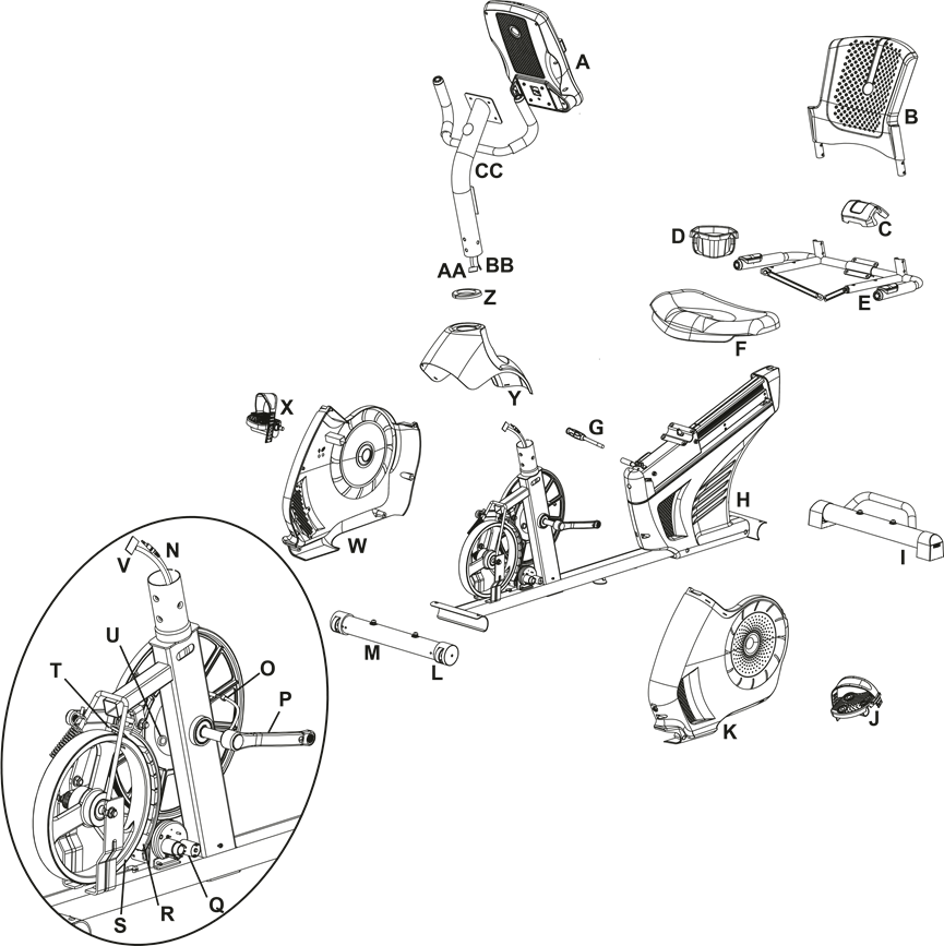 Schwinn - 270i - Wartungsteile Wartungsteile