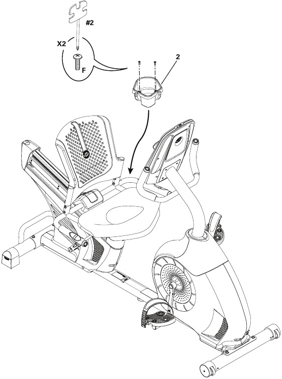 Schwinn - 570R - Montage - Schritt 10 - Flaschenhalter anbringen Montage - Schritt 10 - Flaschenhalter anbringen