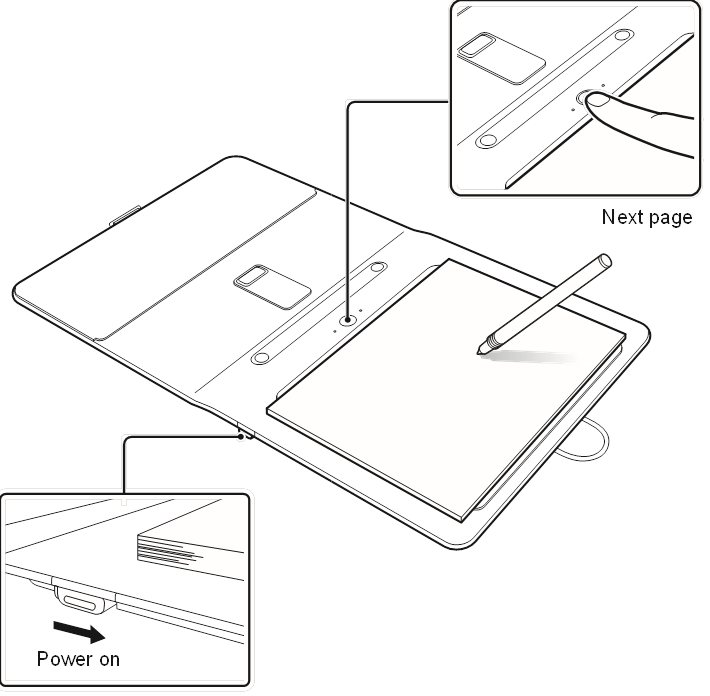 Wacom - Bamboo Spark - Über die Tasten Über die Tasten