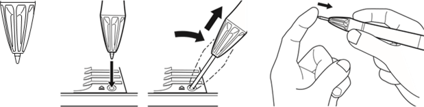 Wacom - Inkling MDP-123 - KUSTENSTIFT-MINE WECHSELN - Schritt 2 KUSTENSTIFT-MINE WECHSELN - Schritt 2