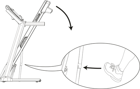 Schwinn - 810 - Ausklappen des Geräts Ausklappen des Geräts