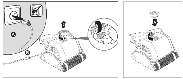 maytronics - Dolphin Plus - Reinigung des Laufrads Reinigung des Laufrads