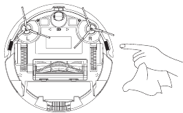 Absturzsensor reinigen