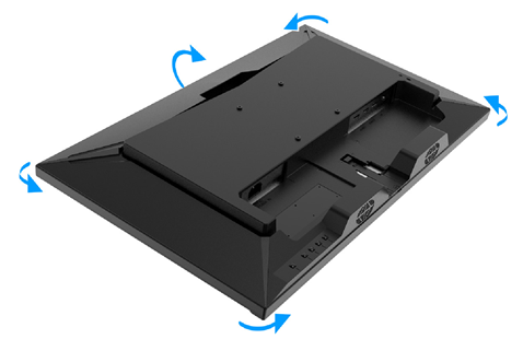Dell - G2725D - Rückabdeckung entfernen - Schritt 2 Rückabdeckung entfernen - Schritt 2