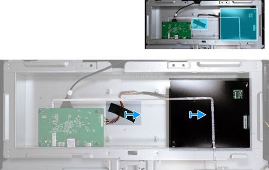 Dell - G2725D - Hauptplatine und Netzplatine entfernen - Schritt 2 Hauptplatine und Netzplatine entfernen - Schritt 2