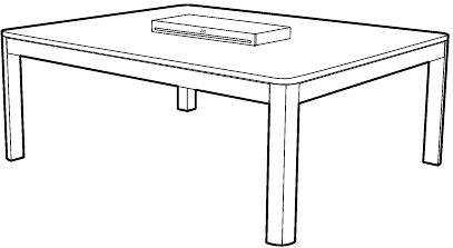 Cisco - Room Kit EQ - Platzieren des Geräts auf einem Schreibtisch oder Regal Platzieren des Geräts auf einem Schreibtisch oder Regal