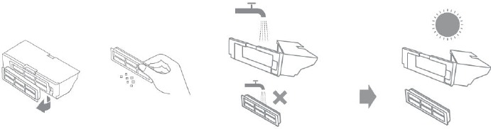 Dreame - D10 Plus - Reinigung – Schritt 2 – Filter reinigen Reinigung – Schritt 2 – Filter reinigen