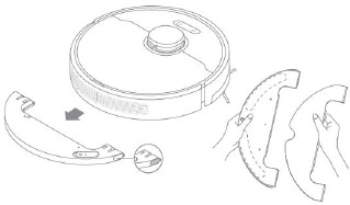 Dreame - D10 Plus - Reinigung – Schritt 3 – Wischmodul reinigen Reinigung – Schritt 3 – Wischmodul reinigen