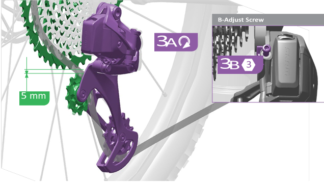 SRAM - Eagle AXS - Kettenabstandseinstellung ohne Lehre Kettenabstandseinstellung ohne Lehre