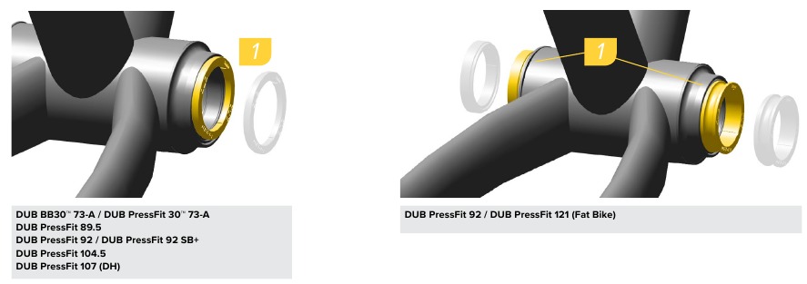 SRAM - Eagle AXS - DUB™ Innenlager-Installation - Schritt 4 DUB™ Innenlager-Installation - Schritt 4