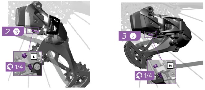SRAM - Eagle AXS - Schaltwerkseinstellungen - Schritt 2 Schaltwerkseinstellungen - Schritt 2