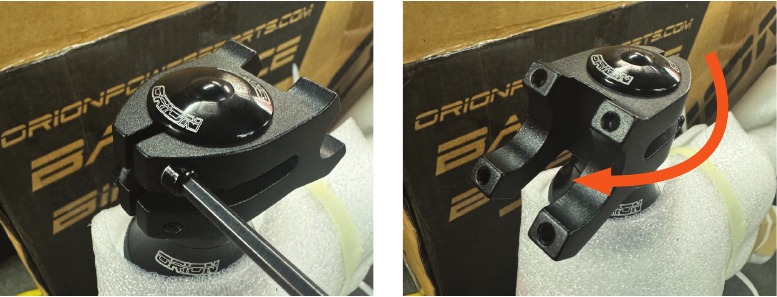 Orion - e Series - Lenkermontage - Schritt 1 Lenkermontage - Schritt 1