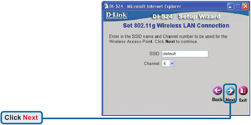 D-Link - DI-524 - Verwenden des Setup-Assistenten - Schritt 12 Verwenden des Setup-Assistenten - Schritt 12