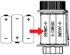 Batterie einlegen