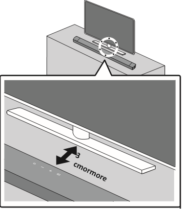 Samsung - HW-C430 - PLATZIERUNG DER SOUNDBAR AUF EINEM TV-STÄNDER PLATZIERUNG DER SOUNDBAR AUF EINEM TV-STÄNDER