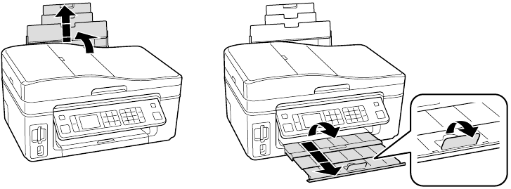 Epson - WorkForce 610 Series - Papier einlegen - Schritt 1 Papier einlegen - Schritt 1