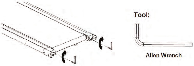 SereneLife - SLFTRD80 - BANDEINSTELLUNG - Schritt 3 BANDEINSTELLUNG - Schritt 3