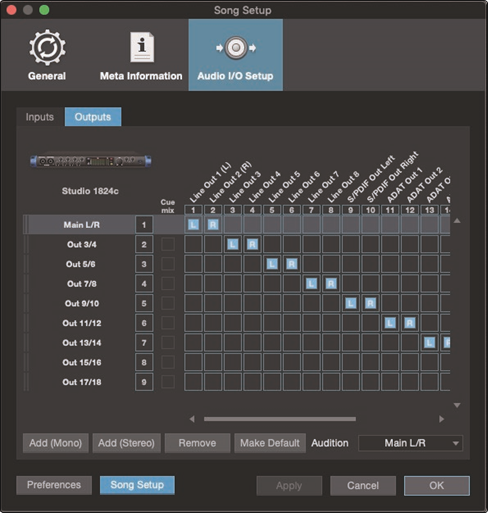 PreSonus - Studio 1810c - Einen neuen Song erstellen - Schritt 3 Einen neuen Song erstellen - Schritt 3