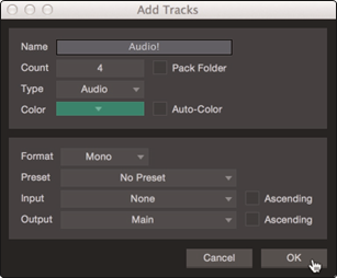 PreSonus - Studio 1810c - Audio- & MIDI-Spuren erstellen Audio- & MIDI-Spuren erstellen
