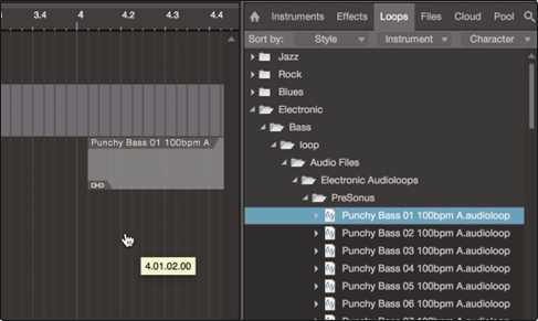 PreSonus - Studio 1810c - Audio- und MIDI-Dateien per Drag-and-Drop hinzufügen Audio- und MIDI-Dateien per Drag-and-Drop hinzufügen