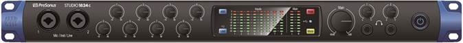 PreSonus - Studio 1810c - Anschlüsse und Bedienelemente an der Vorderseite - Teil 1 Anschlüsse und Bedienelemente an der Vorderseite - Teil 1