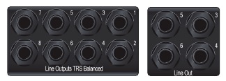PreSonus - Studio 1810c - Line-Ausgänge Line-Ausgänge.