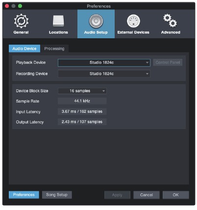 PreSonus - Studio 1810c - Studio One einrichten Studio One einrichten