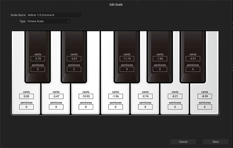 KORG - modwave - Verwendung des Librarians - Scales bearbeiten - Scales bearbeiten Verwendung des Librarians - Scales bearbeiten - Scales bearbeiten