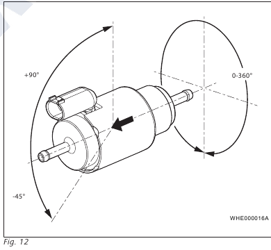 Webasto - Air Top Evo 40 - Kraftstoffpumpe - Anforderungen an den Einbauort Kraftstoffpumpe - Anforderungen an den Einbauort
