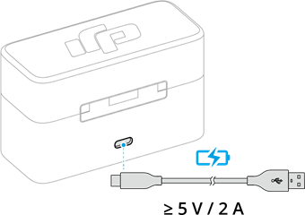 dji - MIC MINI - Laden mit dem Ladecase Laden mit dem Ladecase