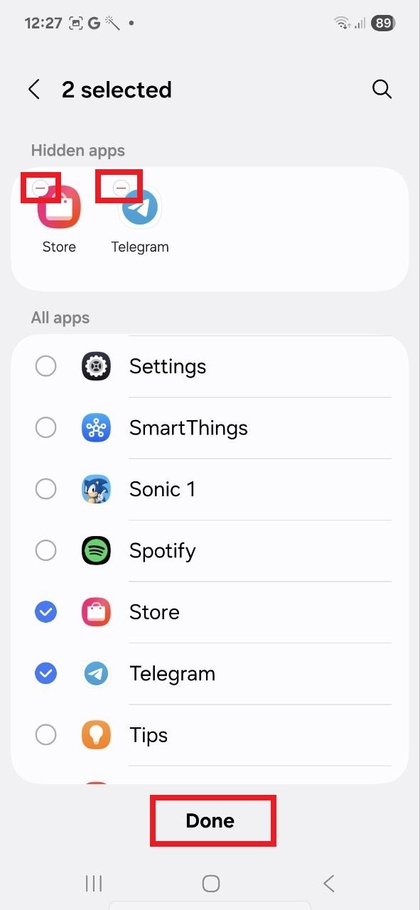 Apps auf dem Samsung Galaxy A56 einblenden