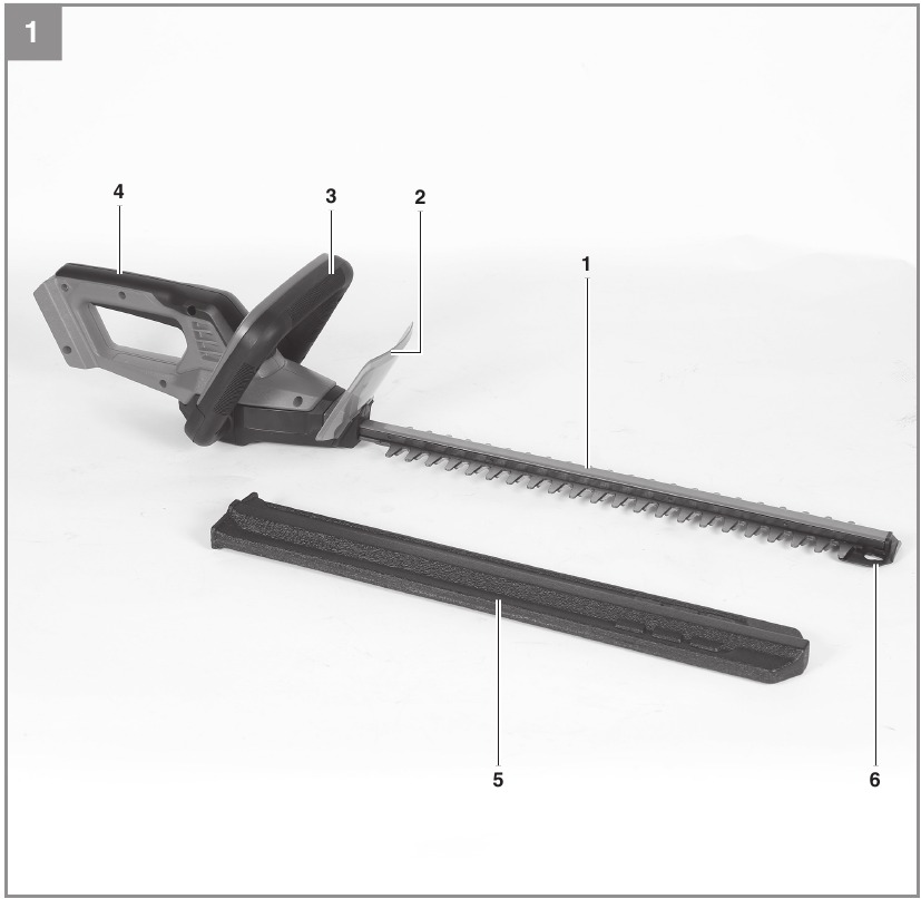EINHELL - GC-CH 18/40 Li - Geräteaufbau Geräteaufbau