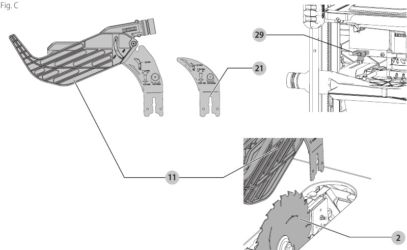 DeWalt - DWE7485 - Beschreibung - Teil 2 Beschreibung - Teil 2